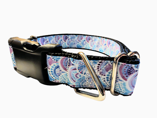 Purple Blue Mermaid Scales Dog Collar 🧜‍♀️