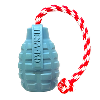 USA-K9 Grenade Rubber Dog Toy - Chew, Treat Dispenser & Tug Toy | USA