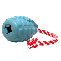USA-K9 Grenade Rubber Dog Toy - Chew, Treat Dispenser & Tug Toy | USA