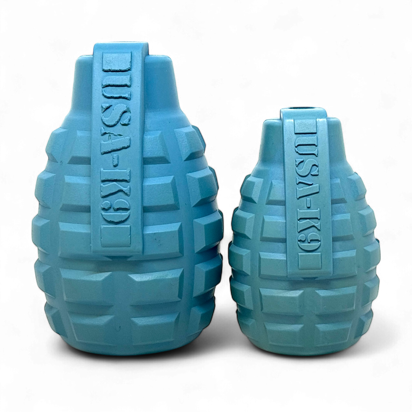 USA-K9 Grenade Shaped Rubber Dog Toy - Chew, Treat Dispenser &