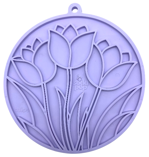 Tulip Design eMat - Enrichment Lick Mat For Dogs and Cats -