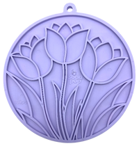 Tulip Design eMat - Enrichment Lick Mat For Dogs and Cats - With Suction Cups | USA Made