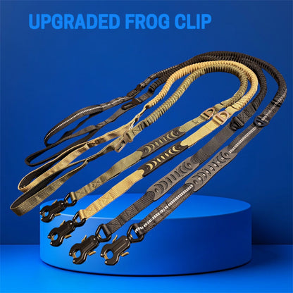 Quick-Release Frog Clip Bungee Leash - (Absorbs Pulls)