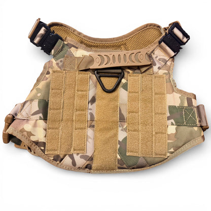 Camo Tactical Dog Harness Heavy Duty Adjustable Vest for Dogs