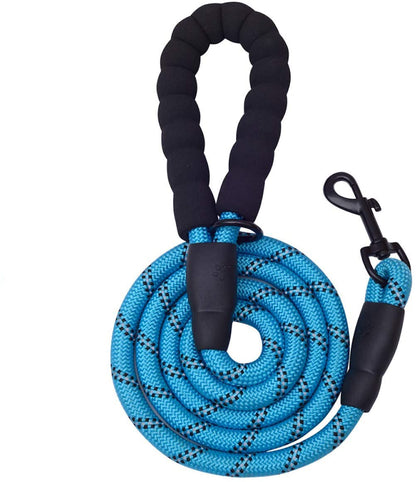6 Ft Dog Leash For Large And Medium Dogs-Blue Set Of 5