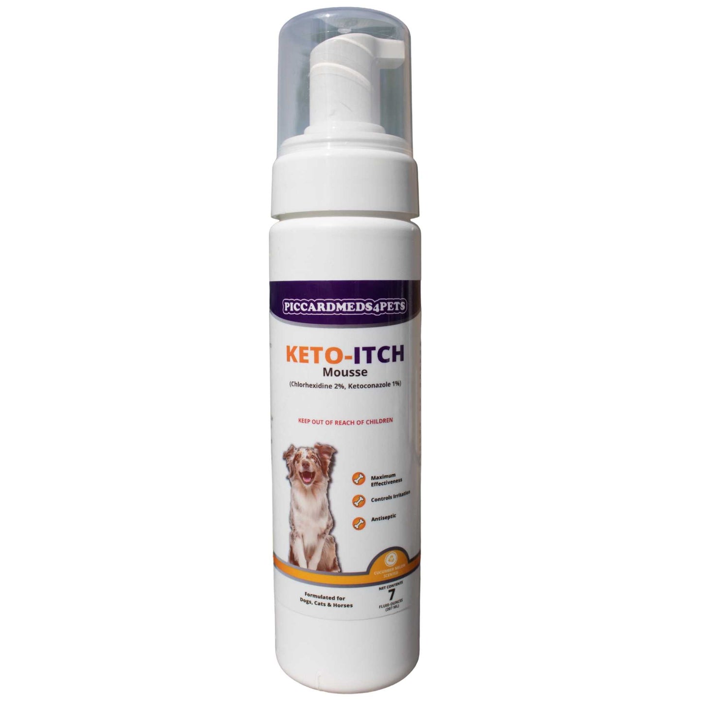 Piccardmeds4pets Keto-Itch Plus Antiseptic Mousse for Cats &
