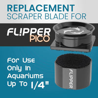 Flipper Pico 2 in 1 Aquarium Magnet Cleaner Replacement Blades 4 Pack