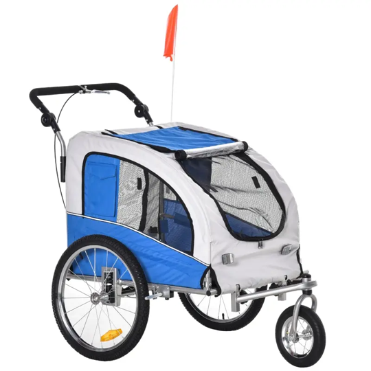 Elite II 2-In-1 Pet Dog Bike Trailer and Stroller - Purrfect Pet Kingdom