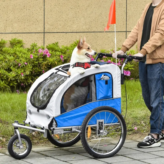 Elite II 2-In-1 Pet Dog Bike Trailer and Stroller - Purrfect Pet Kingdom