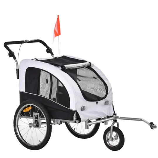 Elite II 2-In-1 Pet Dog Bike Trailer and Stroller - Purrfect Pet Kingdom