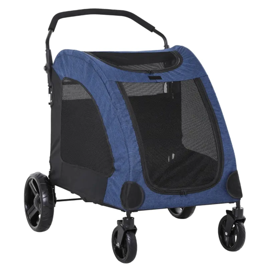 Foldable Pet Stroller with Storage Pocket - Purrfect Pet Kingdom