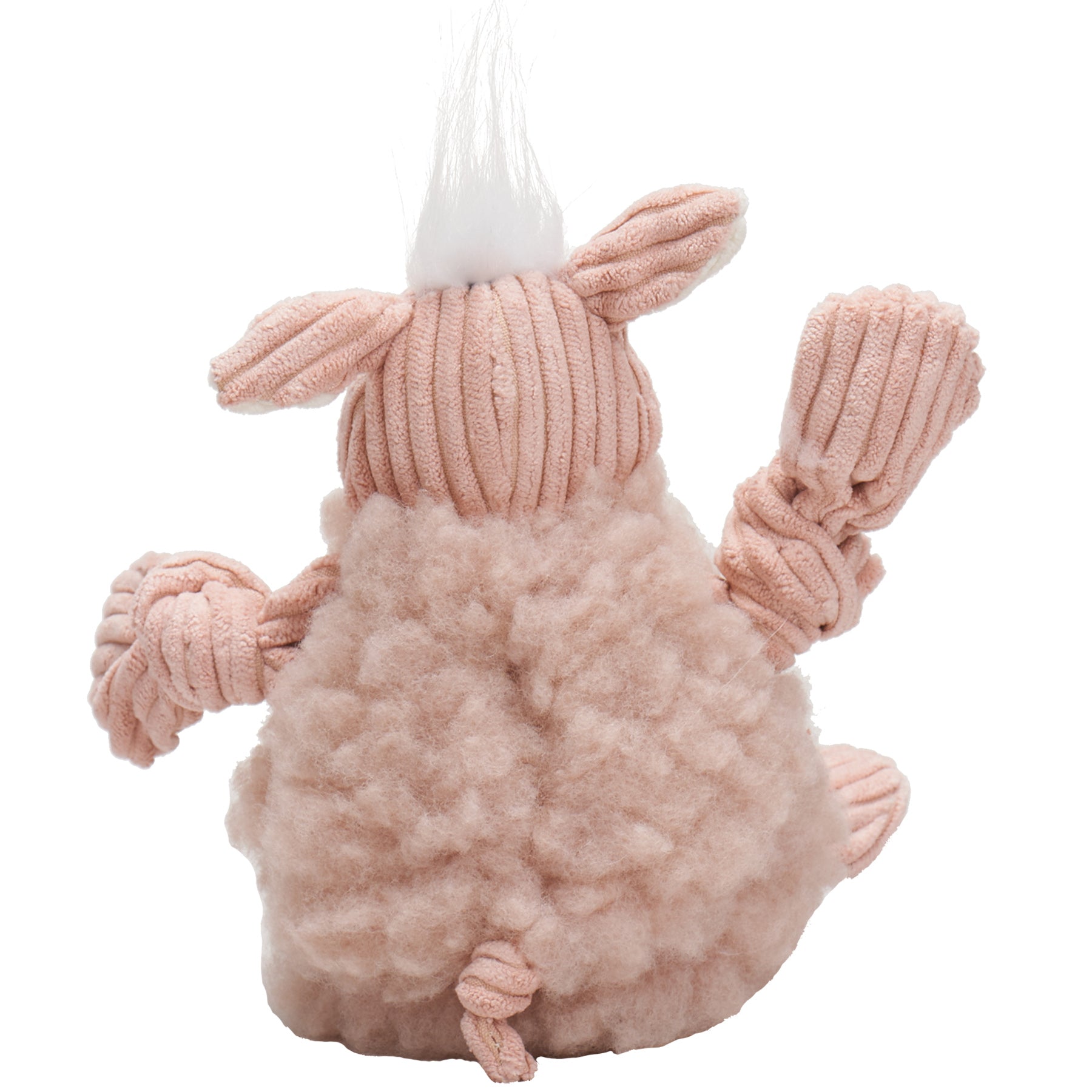 Dog Toy Penelope Pig HuggleFleece FlufferKnottie Plush Toy - close up product image for dog toy