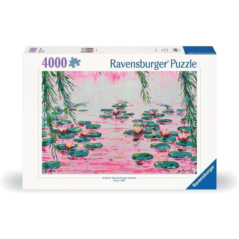 Pink Water Lilies 4000 Piece Jigsaw Puzzle Ravensburger