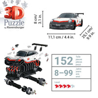 Porsche 911 GT3 Cup 152 Piece 3D Jigsaw Puzzle Ravensburger