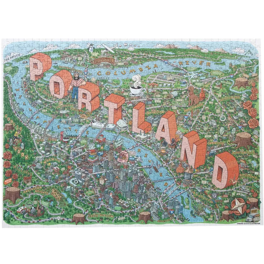 Portland 1000 Piece Jigsaw Puzzle Birdie