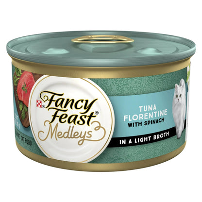 Fancy Feast Medleys Tuna Florentine Wet Cat Food (3oz)