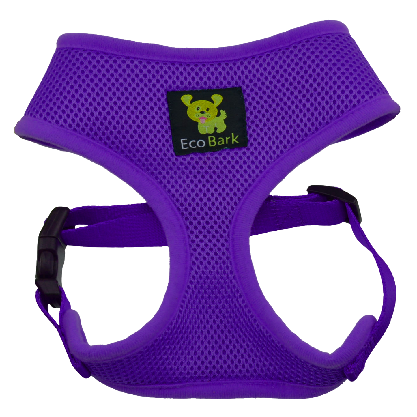 EcoBark Purple Dog Harness - Over-the-Head Soft Mesh Dog