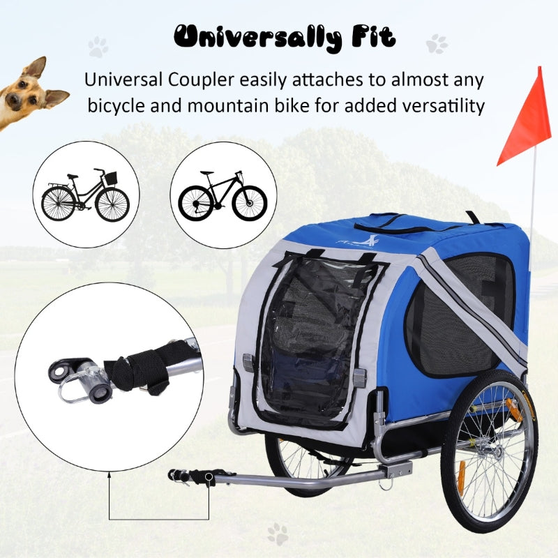 Bike Trailer Cargo Cart for Dogs and Pets - Purrfect Pet Kingdom
