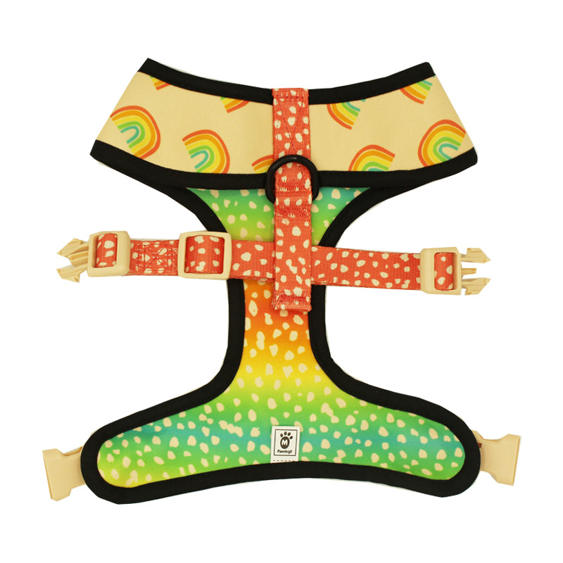 Chasing Rainbows Reversible Harness - Dog Harnesses - Pawmigo