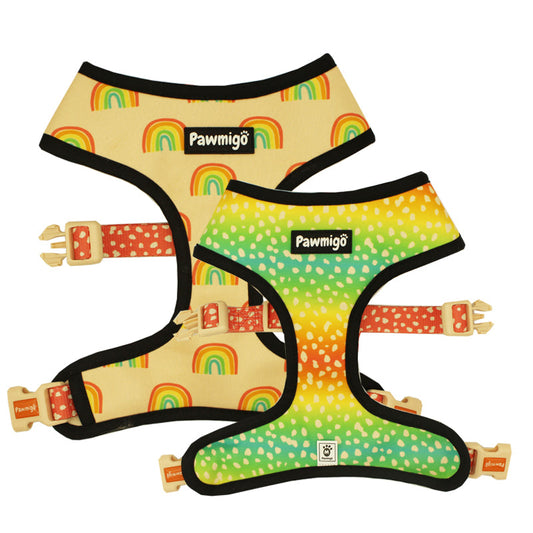 Chasing Rainbows Reversible Harness - Dog Harnesses - Pawmigo - XS - SU21 - CRB - RH - XS