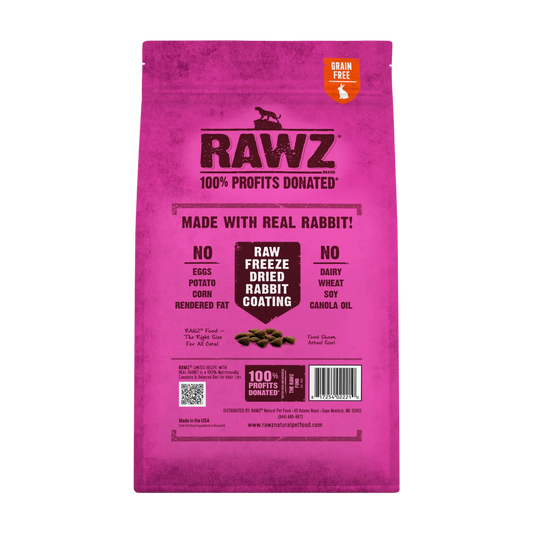 Rawz Limited Ingredient Rabbit Recipe Dry Cat Food 3.5lb Bag