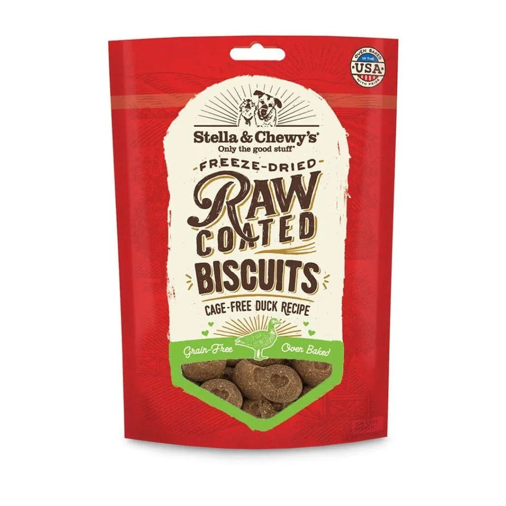 Stella & Chewy’s Raw Coated Biscuit Duck Dog Treat (9oz)