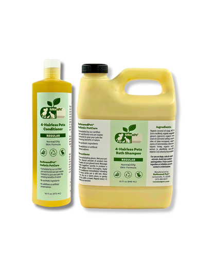 4-Hairless Pets Pets Regular Shampoo & Conditioner