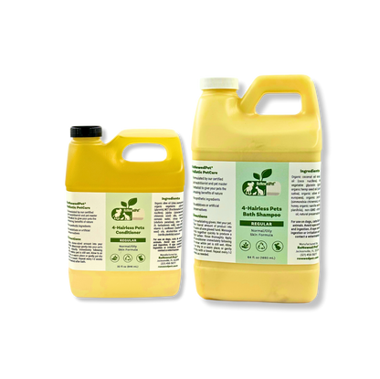 4-Hairless Pets Pets Regular Shampoo & Conditioner