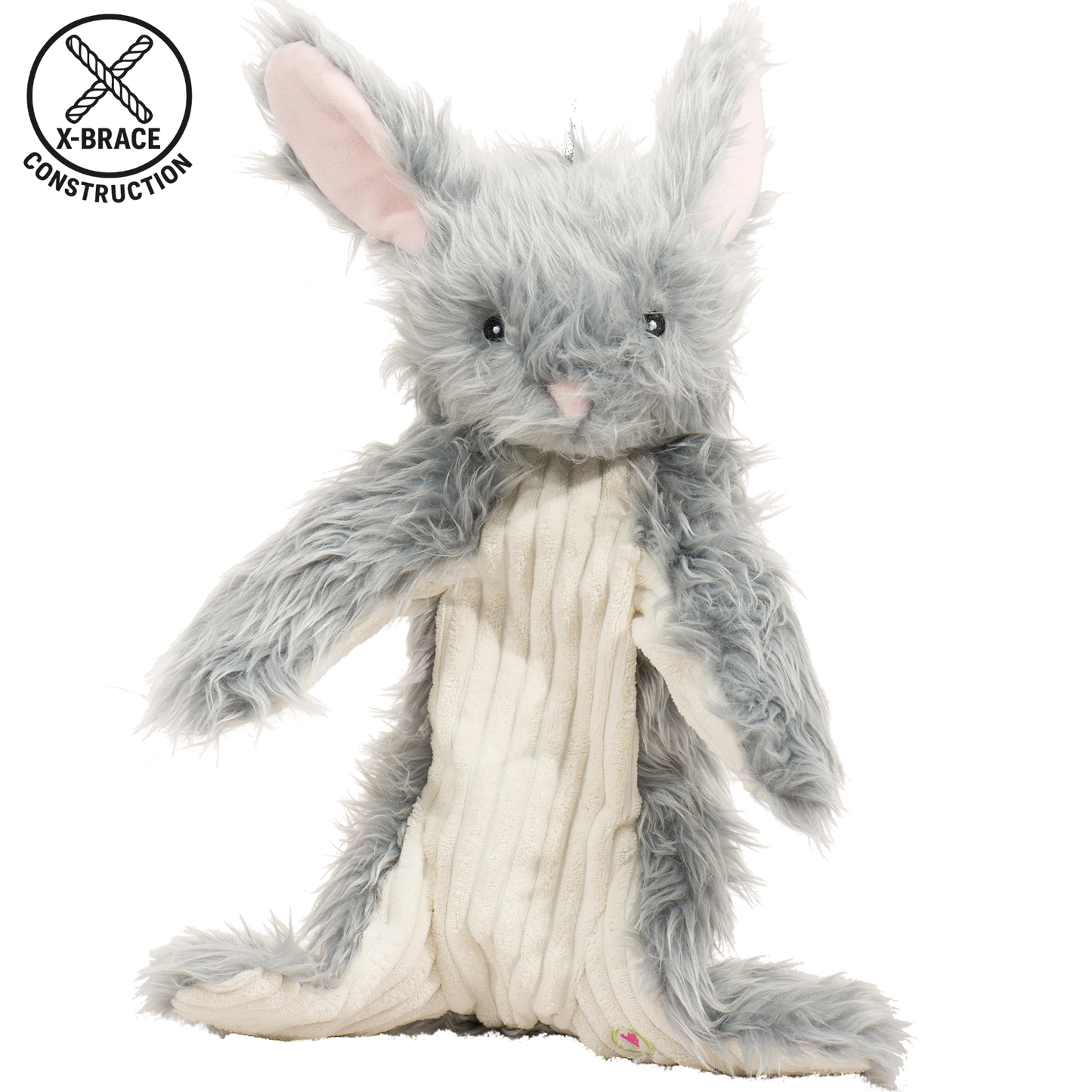 Dog Toys-Birch Bunny X-Brace Durable Squeaky Plush Dog Toy
