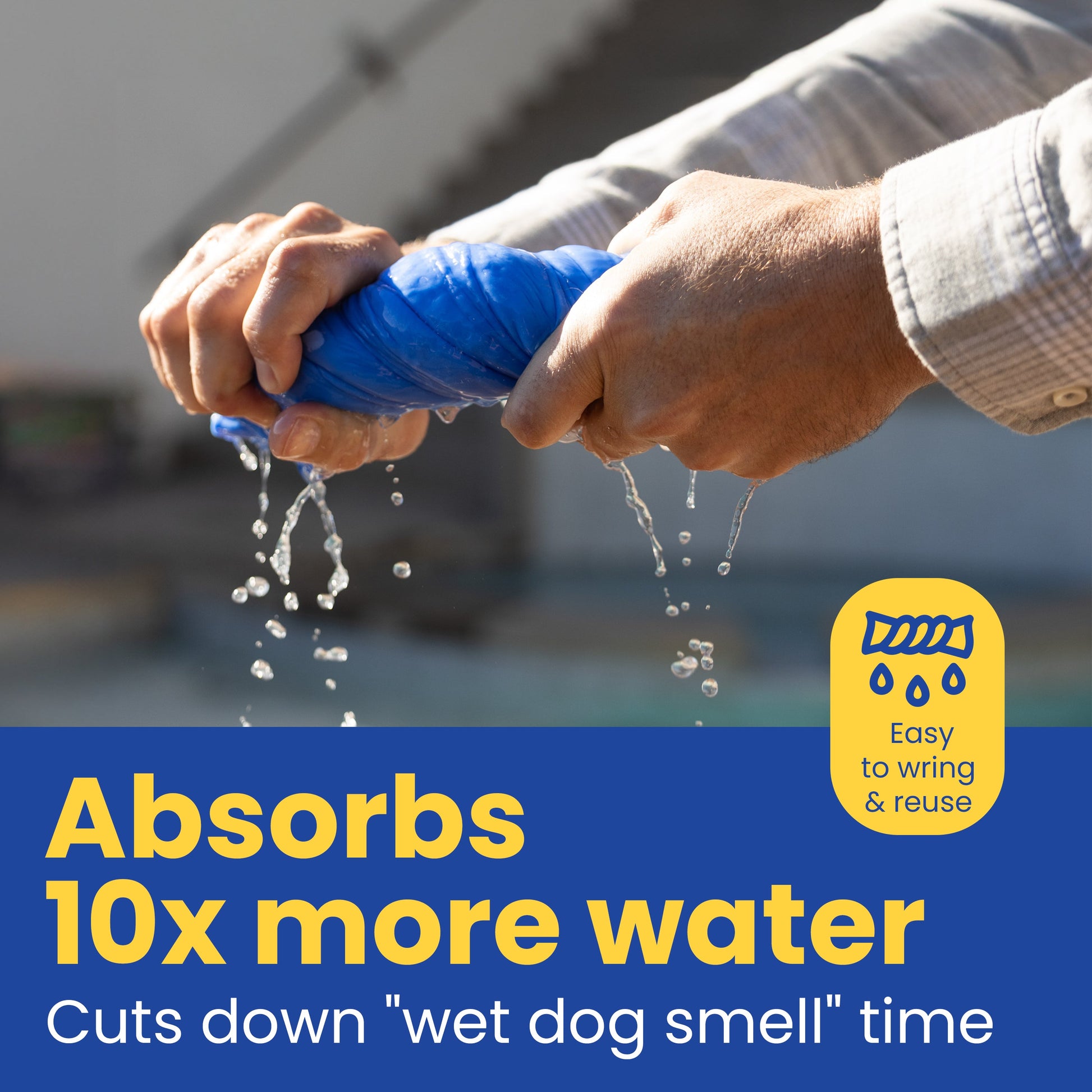 Dog Drying Shammy Towel 🐾 - Purrfect Pet Kingdom