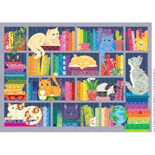 Rainbow Cats 500 Piece Jigsaw Puzzle Cobble Hill