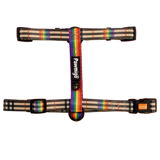 Rainbow Plaid Free - Fit Harness - Free - Fit Harness - Pawmigo
