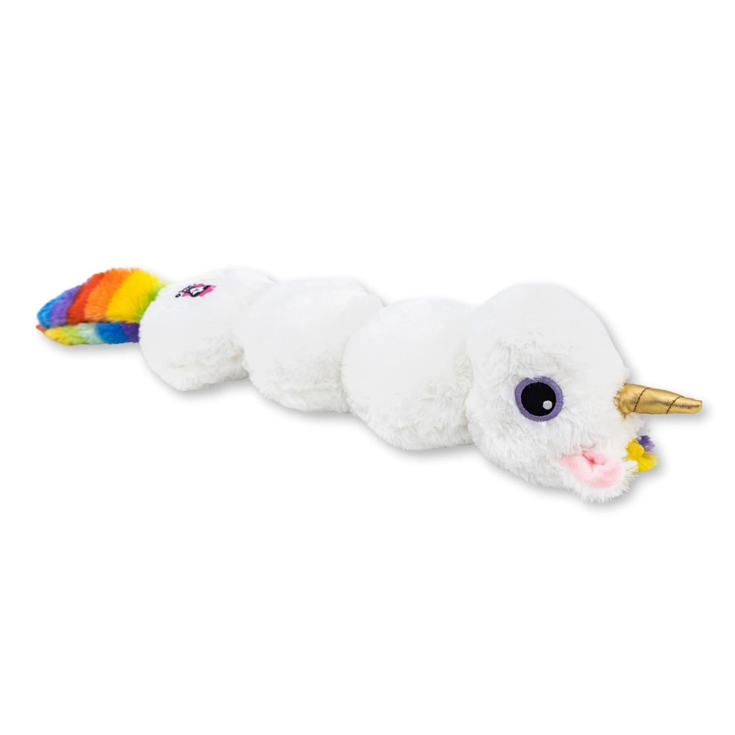 Colorful Unicorn Magical Creature Plush Dog Toy – with Squeaker &