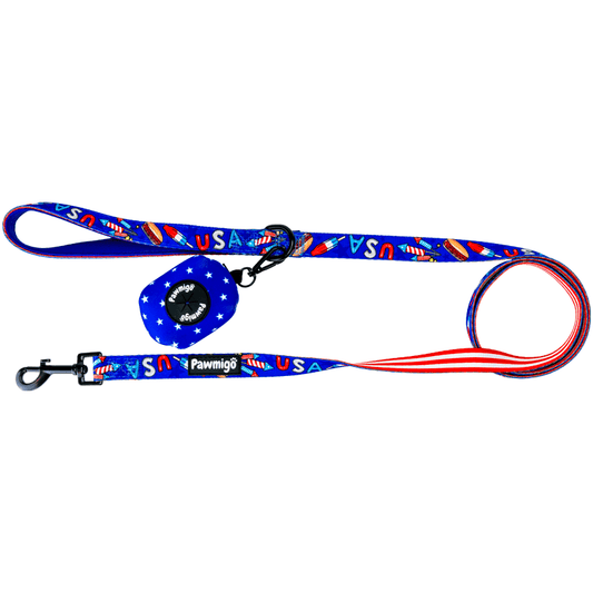 Red, White & Bark Leash Kit - Leash Kit - Pawmigo