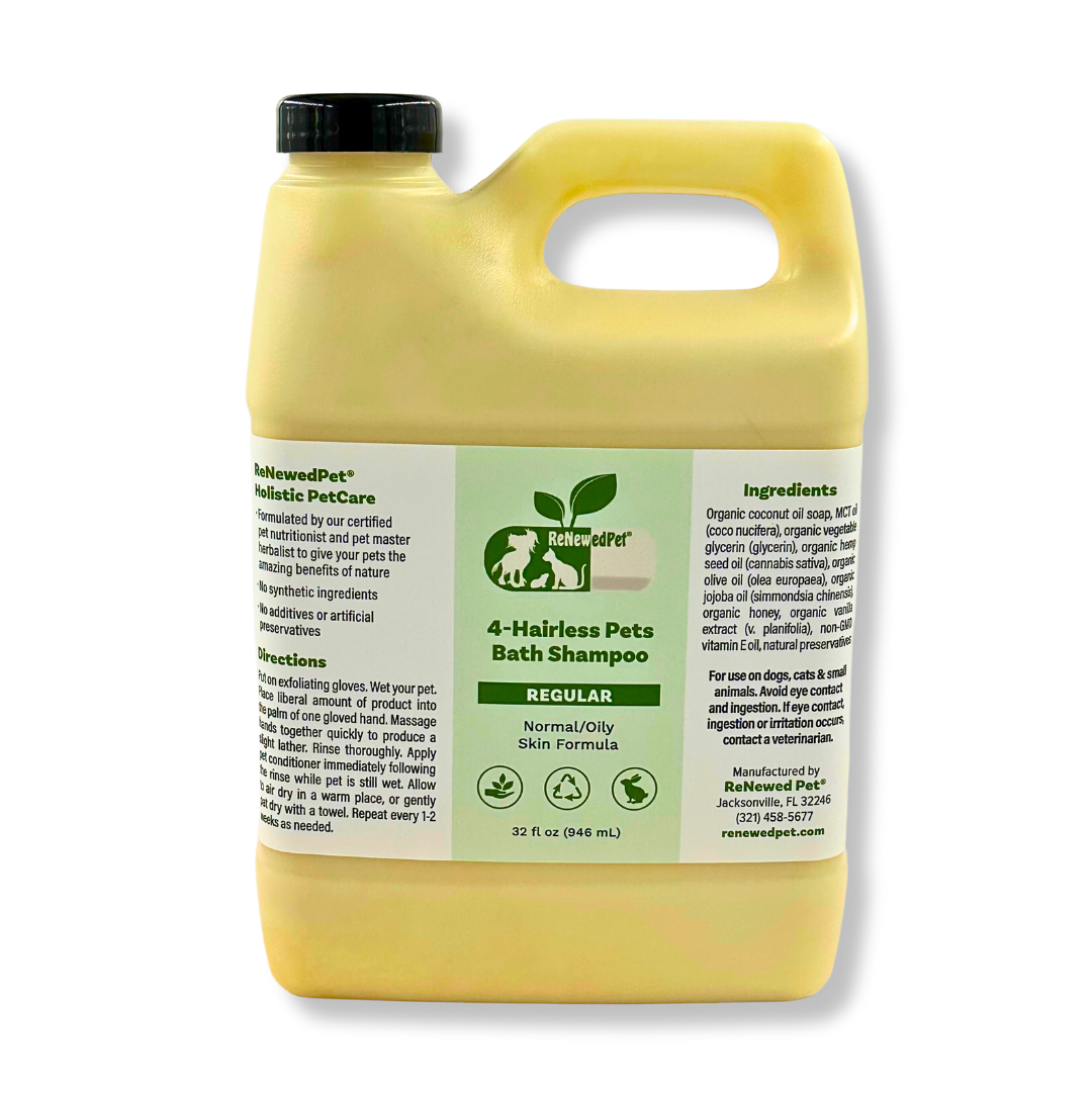 4 - HAIRLESS PETS PETS REGULAR SHAMPOO - 4 Nudie Pets - ReNewedPet