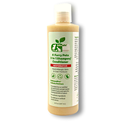 4 - FURRY PETS 2 - IN - 1 * RESTORATIVE SHAMPOO & CONDITIONER - 4 Furry Friends - ReNewedPet