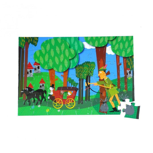 Robin Hood 48 Piece Jigsaw Puzzle Purple Cow