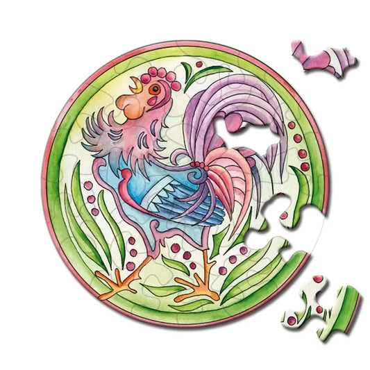 Rooster 33 Piece Mini Matchbox Jigsaw Puzzle Curiosi
