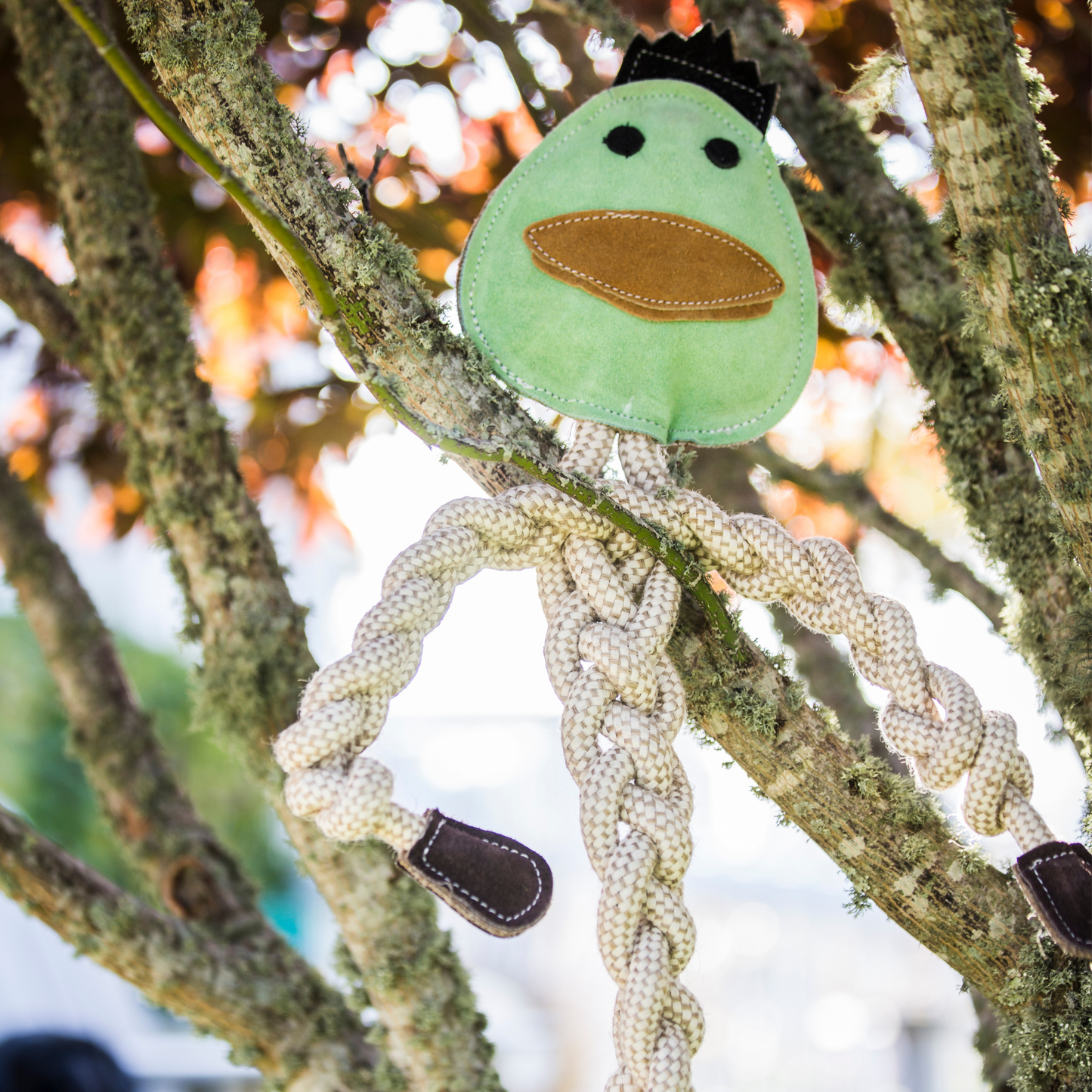 Dilly Duck Natural Rope Knottie® Dog Toy, Large (9mm