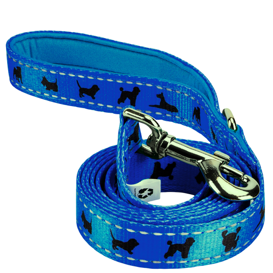 Dog Leash EcoBark Blue Leash- Padded Comfort Grip Leash 4ft - main product image for dog leash