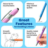 Dog-Themed Stylus Pen Sets-Purrfect Pet Kingdom