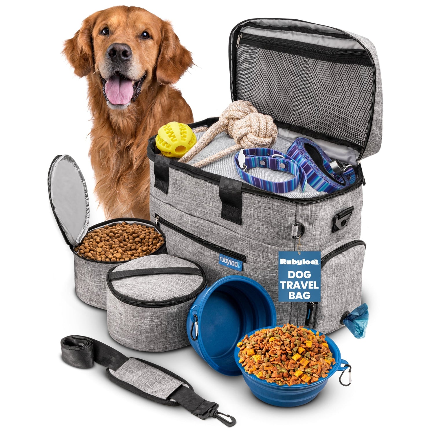 Dog Travel Bag For Supplies 🐾 - Purrfect Pet Kingdom