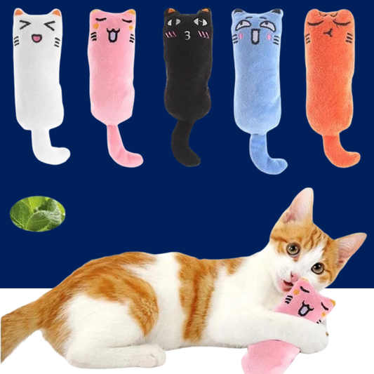 Rustle Sound Catnip Plush Pillow – Cute Cat Chew & Play Toy