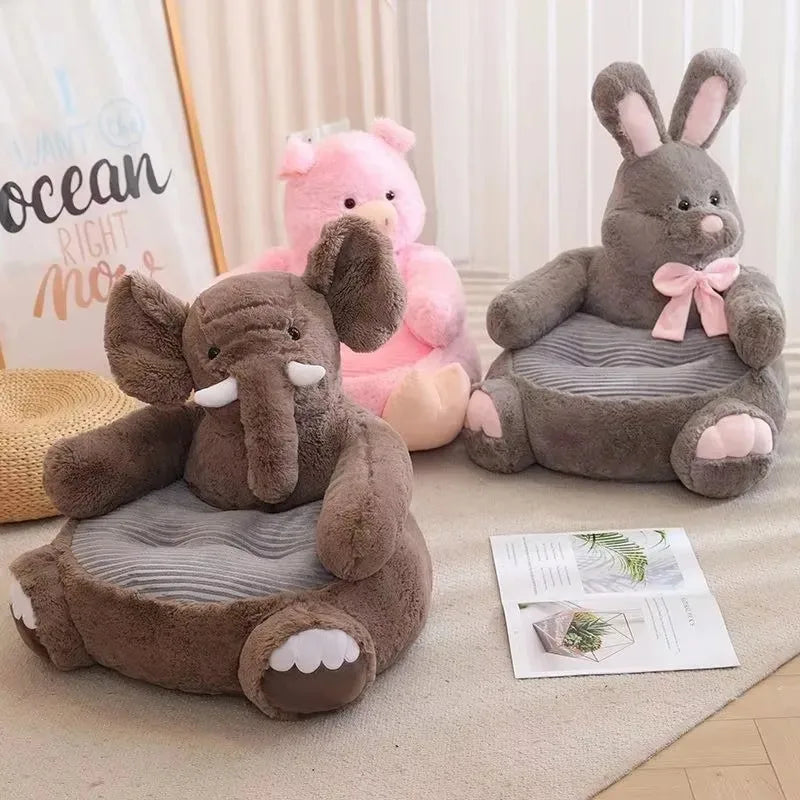 🐘 Adorable Animal-Shaped Plush Pet Bed - 7 Cute Characters for Ultimate Comfort