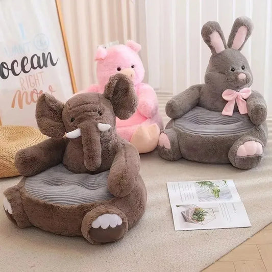 🐘 Adorable Animal-Shaped Plush Pet Bed - 7 Cute Characters for Ultimate Comfort