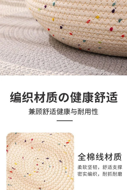 Summer Cat Bed Deep Sleep Comfort - Tent Cave Nest Indoor Mat Basket