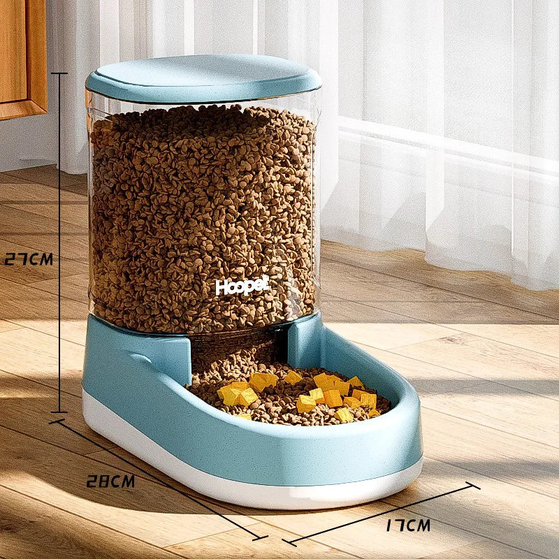 Cat Food HOOPET Feeding Drinker Large Capacity Automatic - gallery product image for cat food