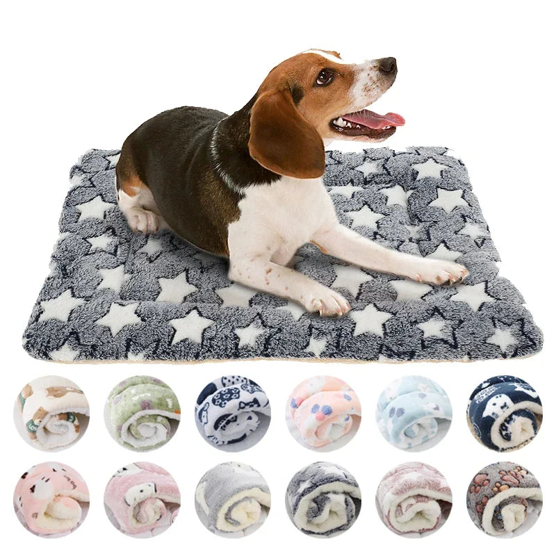 Flannel Pet Sleeping Mat & Dog Bed – Soft, Washable, and Durable - WTN Essentials