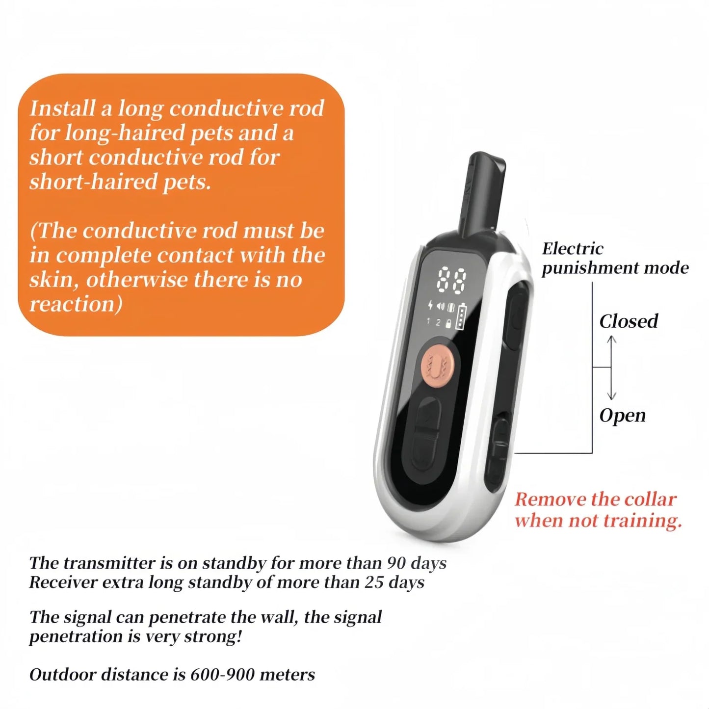 Premium Waterproof Electric Dog Training Collar For Obedien