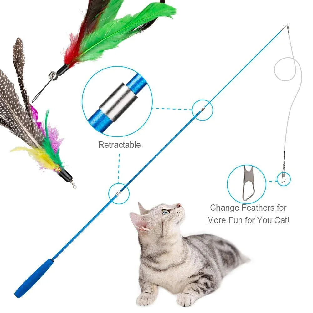 Cat Toy Feather Set 11 Piece